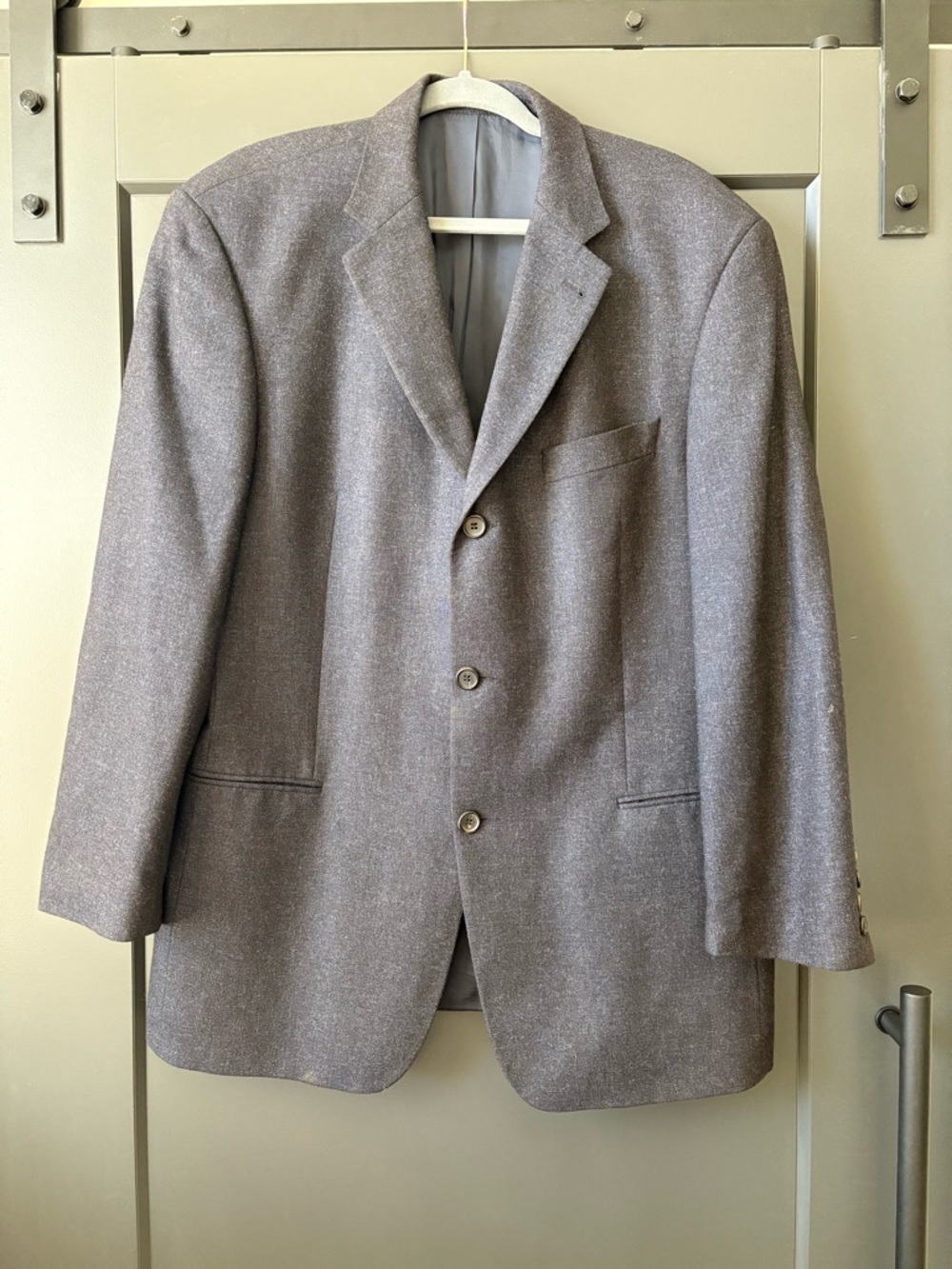 Hugo Boss Wool Blend Heathered Navy Men's Sport Coat